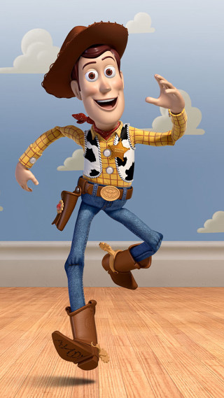 Cartoon character running wood floor - andries stock free wallpaper