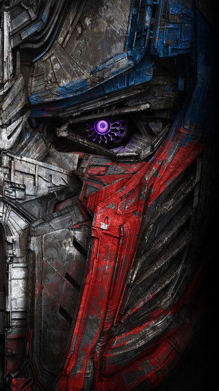 Robot face red blue background - background free wallpaper