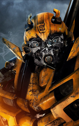 Yellow black robot black face - 4k uhd image free wallpaper