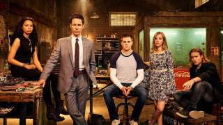 Group people room man suit 3 - serial art free wallpaper