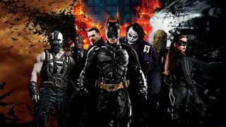 Batman catwoman dark city flames 2 - a dark city free wallpaper