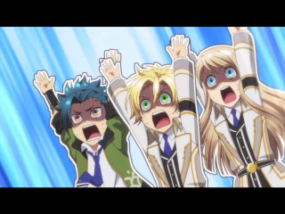 Group arms up head held - one person free wallpaper