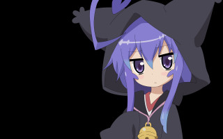 Purple hair witch girl golden - golden free wallpaper