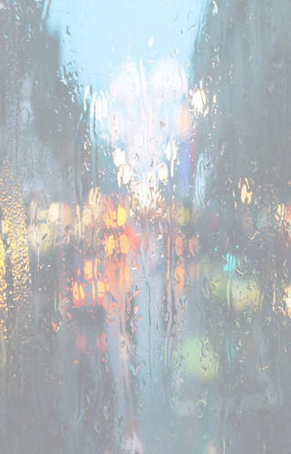 City rain window trafficlights bluesky - impressionist free wallpaper
