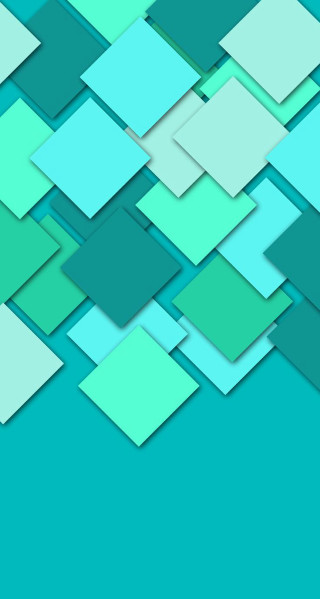 Blue green background squares rectangles - isometric free wallpaper
