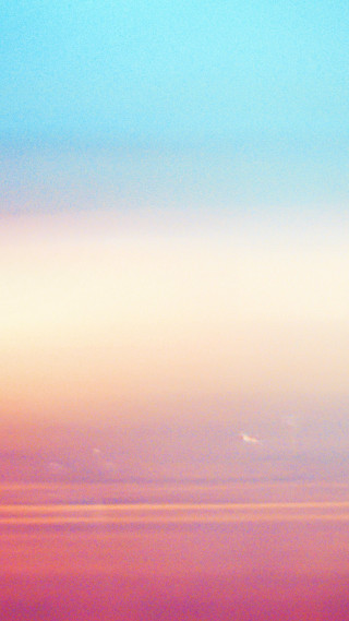 Plane flying sky pink blue - a matte painting free wallpaper
