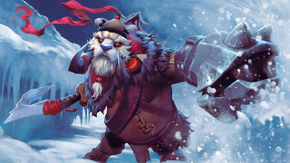 Cartoon character giant axe beard - boris vladimirski free wallpaper