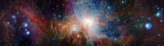 Colorful space filled with stars 9 - a bright star free wallpaper