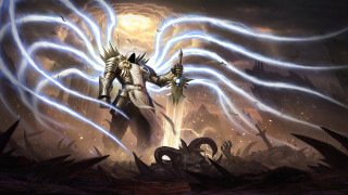 Man sword armor lightning demon - lightning free wallpaper