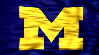 Blue yellow flag letter m - derek hill free wallpaper