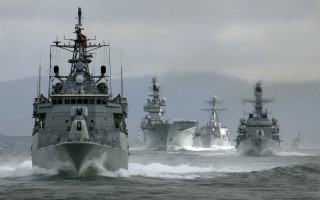 Ships water cloudy sky foreground - the foreground free wallpaper