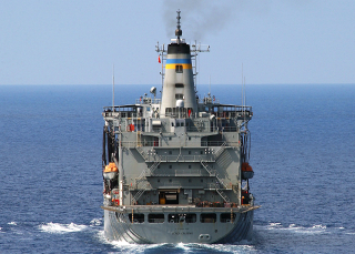 Large ship ocean smoke chimneys - promotional image free wallpaper