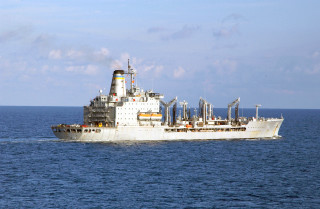 Large ship ocean smoke stacks 5 - smoke free wallpaper