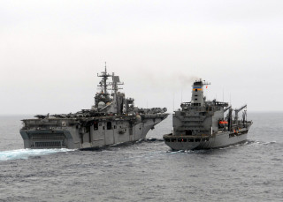 Two ships smoke water boats - incoherent free wallpaper
