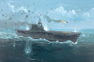 Battleship ocean missile sky ships - other ship free wallpaper