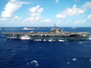 Large ship ocean sunny day - other ship free wallpaper