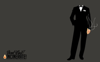 Man tuxedo chain cigarette pocket 2 - his hand and a cigarette free wallpaper