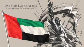Flag flying statue man holding - a flag in the background free wallpaper