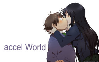Couple kissing accel world sign - serial art free wallpaper