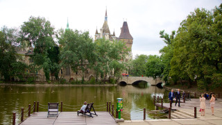 Dock lake castle bridge group - a dock next free wallpaper