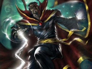 Red cape black suit lightning - a red cape free wallpaper