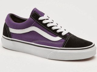 Black purple shoe white laces - the top of it free wallpaper