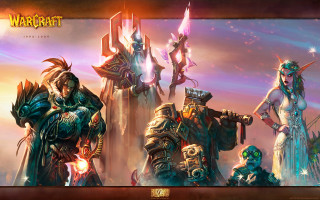 Group people standing painting weapons - chris rahn free wallpaper