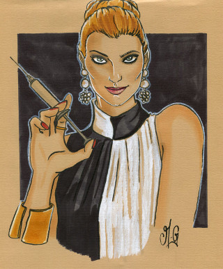 Woman cigarette lighter drawing hand - bruce timm free wallpaper