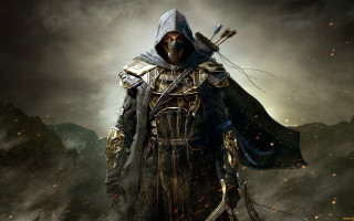 Hooded archer fantasy mountains embers - aleksi briclot free wallpaper
