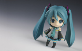 Doll blue hair dress white - ultra high definition free wallpaper