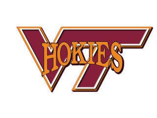 Uva hokies logo orange yellow - letterism free wallpaper for desktop