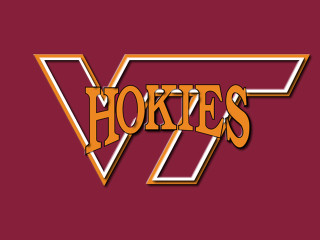 Hokies maroon background gold orange - a gold free wallpaper