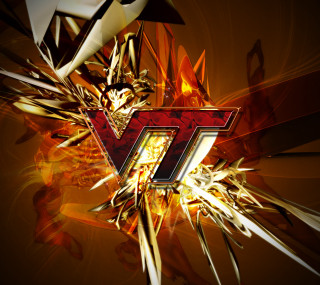 Colorful artistic letter v gold - promotional free wallpaper