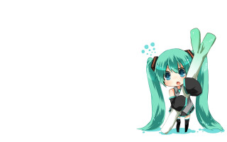 Girl long green hair black - a pair of skis free wallpaper