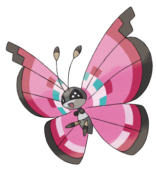 Pink butterfly black white face 2 - tail free wallpaper