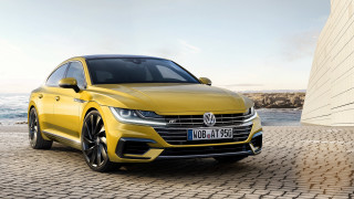 Yellow volkswagen arteus brick road - a brick road next free wallpaper