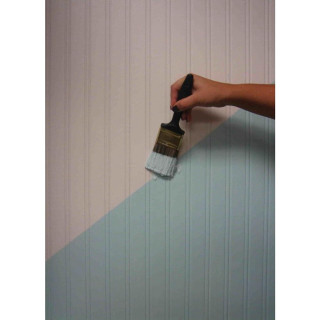 Person painting wall paint brush - gradient light blue free wallpaper