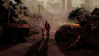 Man child walking street city 2 - a street in a city free wallpaper