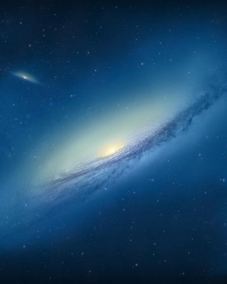 Bright blue object in sky 4 - a detailed matte painting free wallpaper