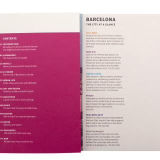 Brochure pink cover white background - international typographic style free wallpaper
