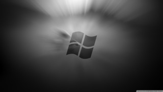 Windows logo dark light ambient - purism free wallpaper