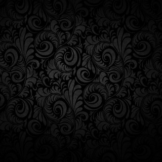 Black background swirls leaves side - swirl free wallpaper