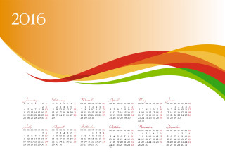 Colorful calendar wave white background - afewerk tekle free wallpaper