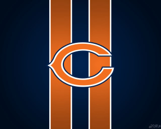 Chicago bears logo striped background - wallpaper free wallpaper