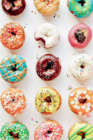 Donuts variety toppings box sprinkles - bouchta el hayani free wallpaper