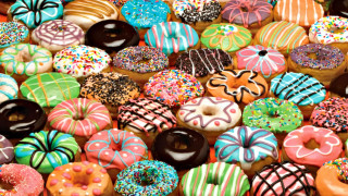 Donuts stacked pile bakery ready - a pile free wallpaper