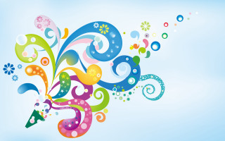 Colorful abstract background blue sky 4 - surreal free wallpaper