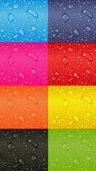 Rain drops color variations window - a pop art painting free wallpaper
