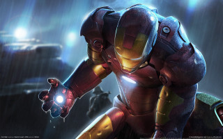 Man suit light rain gun 6 - his hand in free wallpaper