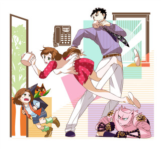 Man woman dancing cartoon phone - a man and woman free wallpaper